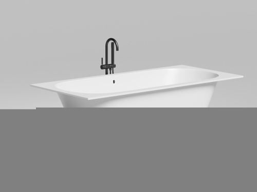 Ванна из искусственного камня Salini ORNELLA 103422M 190х90 встраиваемая прямоугольная с ножками